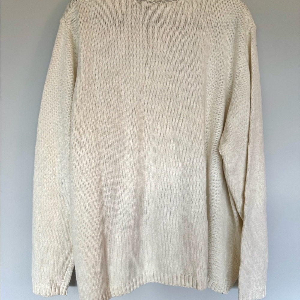 Croft & Barrow Vintage-Style Cardigan| Embroidered Sequin Design| NWT |3X |Cream - Picture 7 of 8